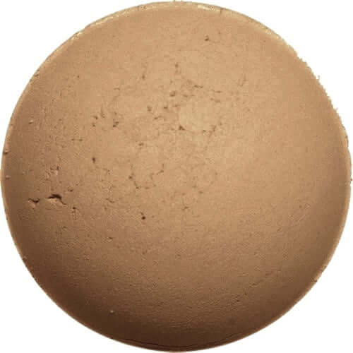 Mineral Foundation FE-665B in a round compact, ideal for medium to tan skin tones with natural and organic ingredients.